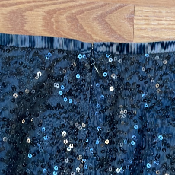 NWT J. Crew Black Sequin Miniskirt For Holiday Christmas New Years Eve Size 6 - Picture 5 of 10